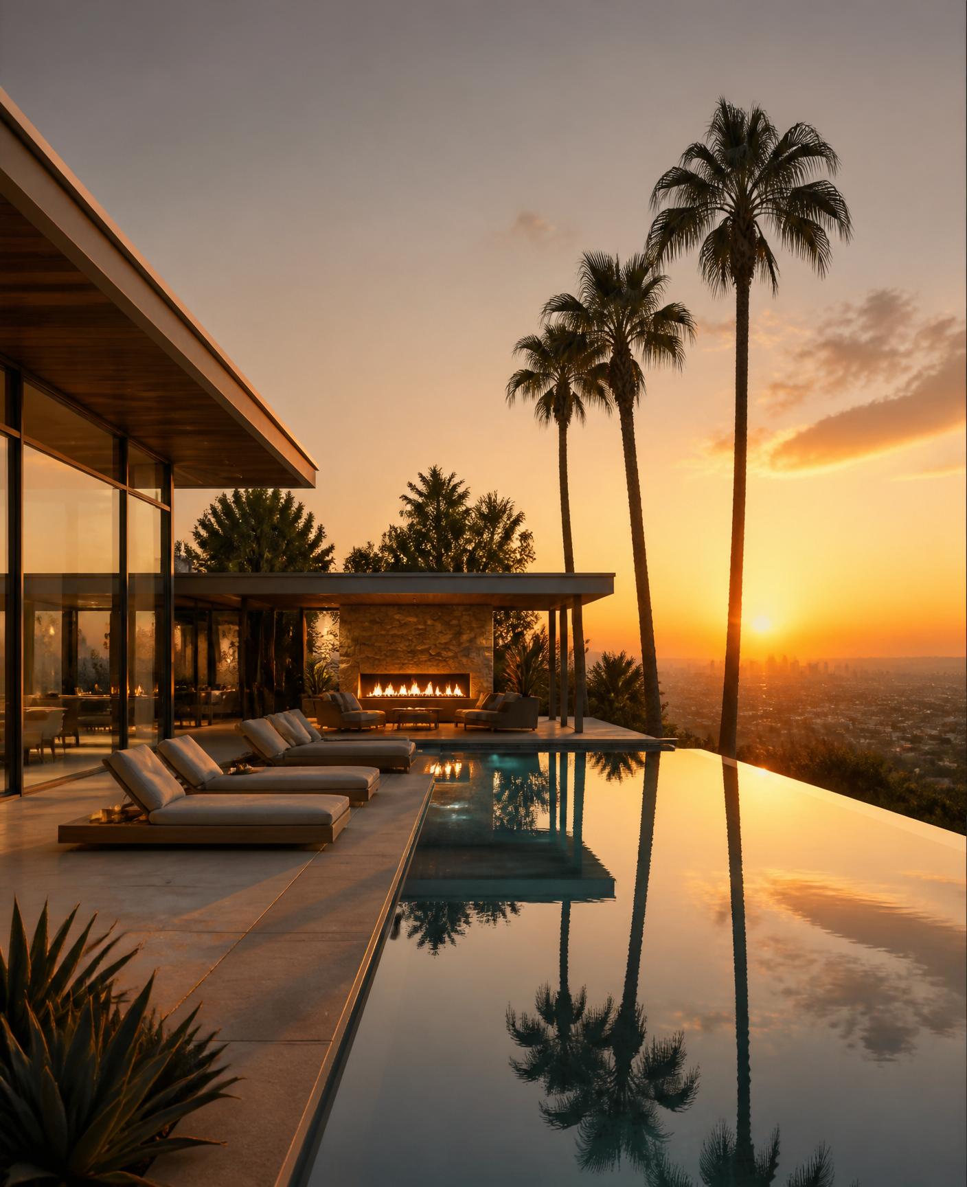 Zero-Edge Pool & Cabana